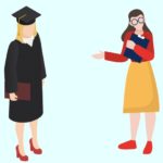 インテリの女性